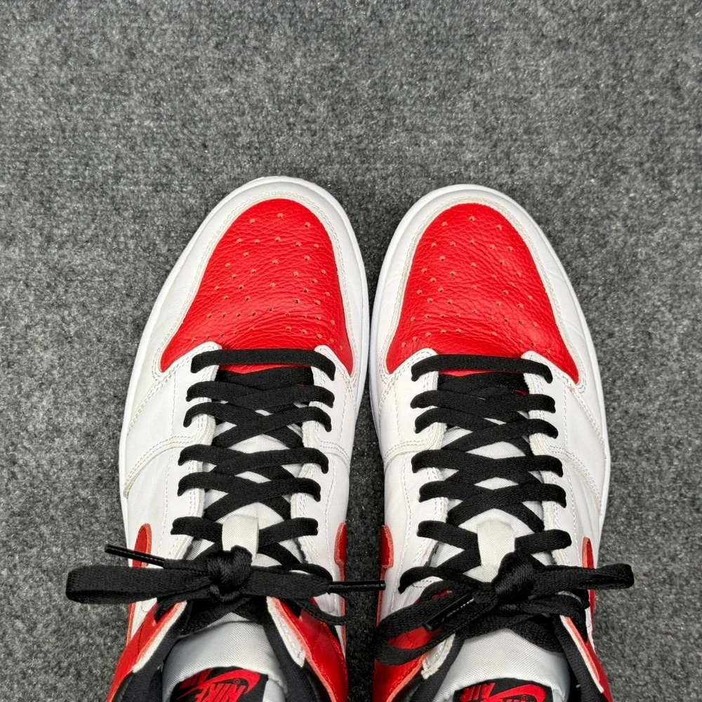 Jordan 1 Retro High OG Shoes Men's 12 Heritage Red White Black Athletic Sneakers